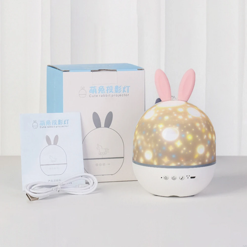 LED Projector Night Light Romantic Music Charging Rotating Projection Lamp W/Rabbit Ear For Home Party Decor Baby Sleep Lighting
LED Projector Night Light Romantic Music Charging Rotating Projection Lamp W/Rabbit Ear For Home Party Decor Baby Sleep Lighting