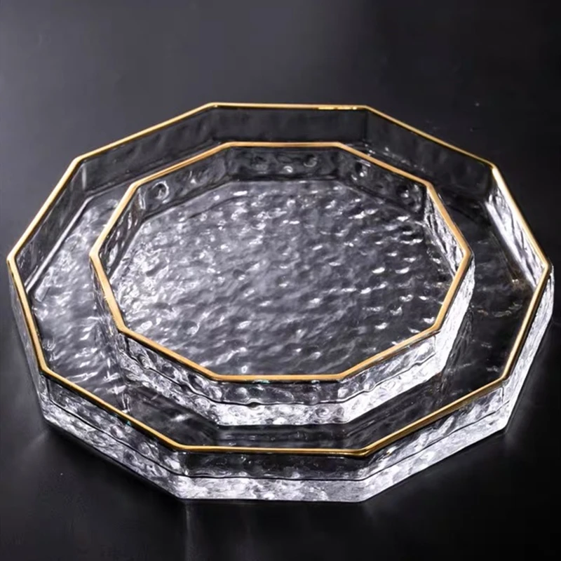 Gold Side Glass Plates Dinner Dish Irregular Shape Salad Fruit Bowl Dessert Wedding Family Plate Decorative Tableware Set
Gold Side Glass Plates Dinner Dish Irregular Shape Salad Fruit Bowl Dessert Wedding Family Plate Decorative Tableware Set