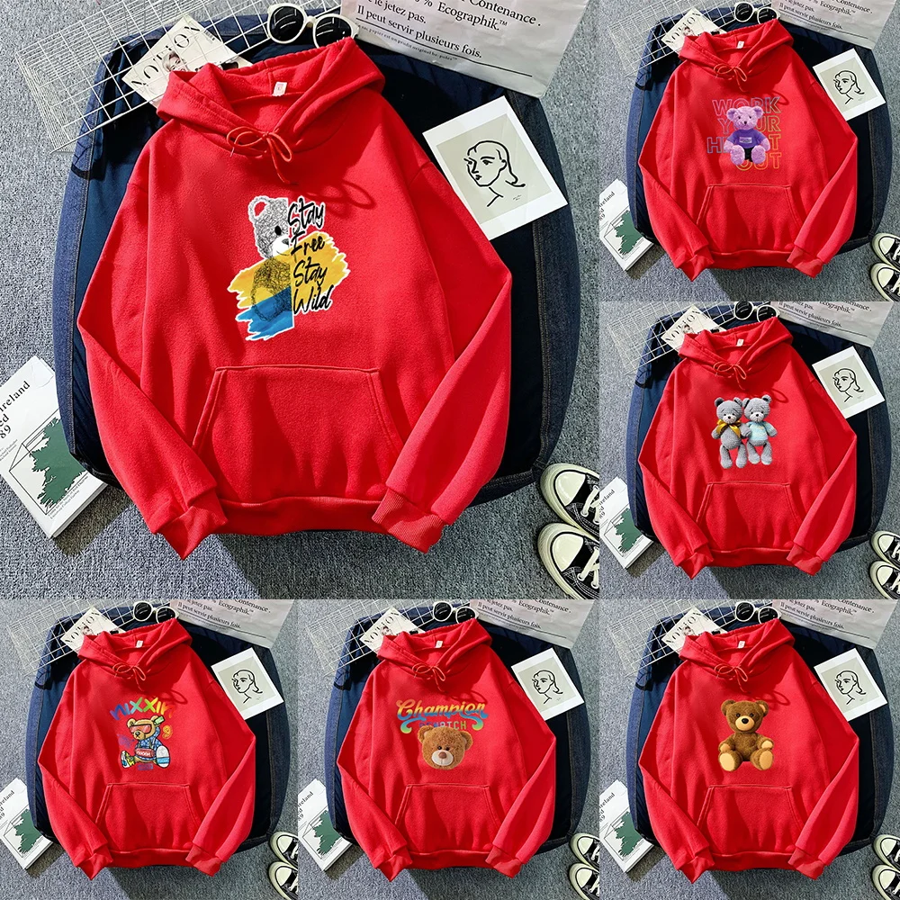 Little Bear Print Hoodie Fashion Sweatshirt Hoodis Loose Streetwear Casual Autumn Winter Couples Matching Long Sleeve Tops
Little Bear Print Hoodie Fashion Sweatshirt Hoodis Loose Streetwear Casual Autumn Winter Couples Matching Long Sleeve Tops