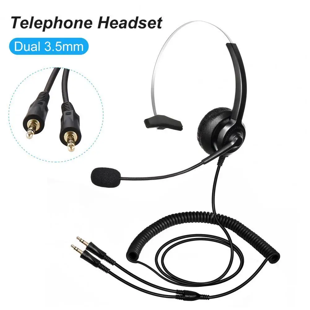 Telephone Headset Lossless Noise Reduction Breathable Dual 3.5mm Call Center Communication Headphone for Truck Driver Offic
Telephone Headset Lossless Noise Reduction Breathable Dual 3.5mm Call Center Communication Headphone for Truck Driver Offic
