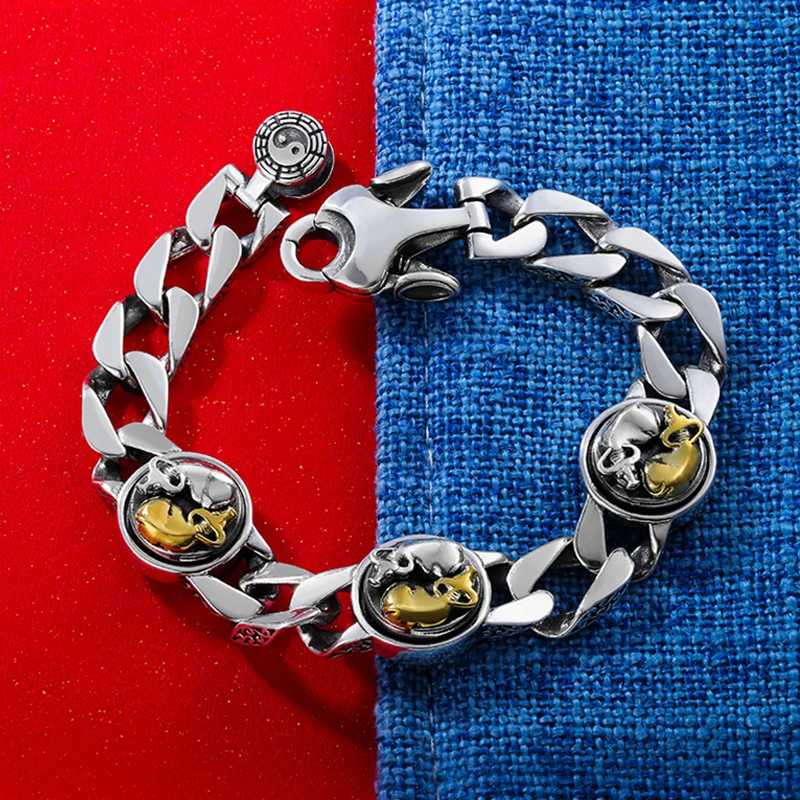 Новый оригинальный серебряный браслет мужской вращающийся подарок на день Святого Валентина в китайском стиле ретро
Новый оригинальный серебряный браслет мужской вращающийся подарок на день Святого Валентина в китайском стиле ретро