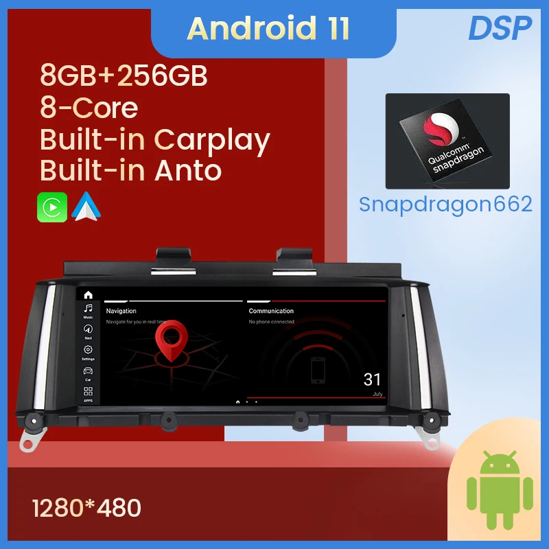 8+256G DSP Android 11 Car Radio Multimedia Player For BMW X3 F25 X4 F26 GPS Navigation Head Unit Carplay Auto 4G Lte Wifi RDS
8+256G DSP Android 11 Car Radio Multimedia Player For BMW X3 F25 X4 F26 GPS Navigation Head Unit Carplay Auto 4G Lte Wifi RDS