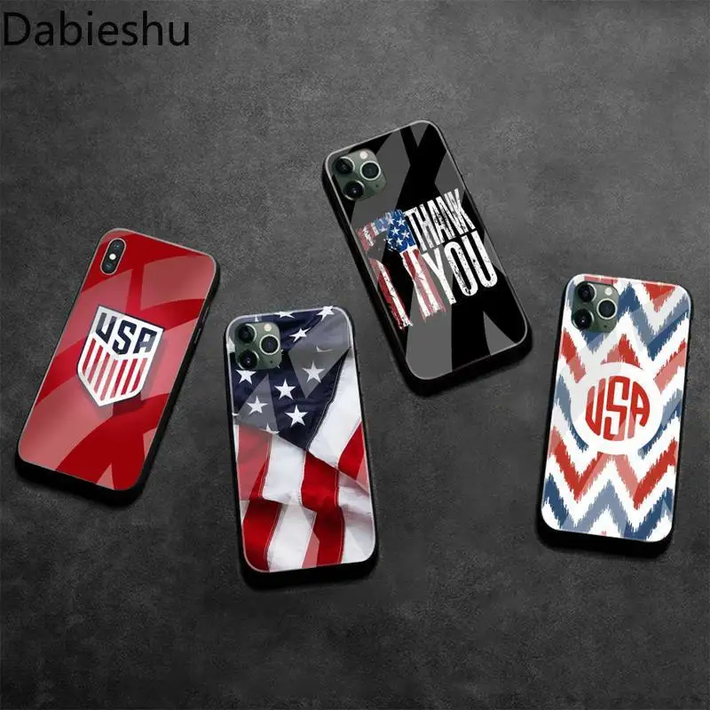 Dabieshu America USA Flag Bling Cute Phone Case Tempered Glass For iPhone 11 Pro XR XS MAX 8 X 7 6S 6 Plus SE 2020 case
Dabieshu America USA Flag Bling Cute Phone Case Tempered Glass For iPhone 11 Pro XR XS MAX 8 X 7 6S 6 Plus SE 2020 case
