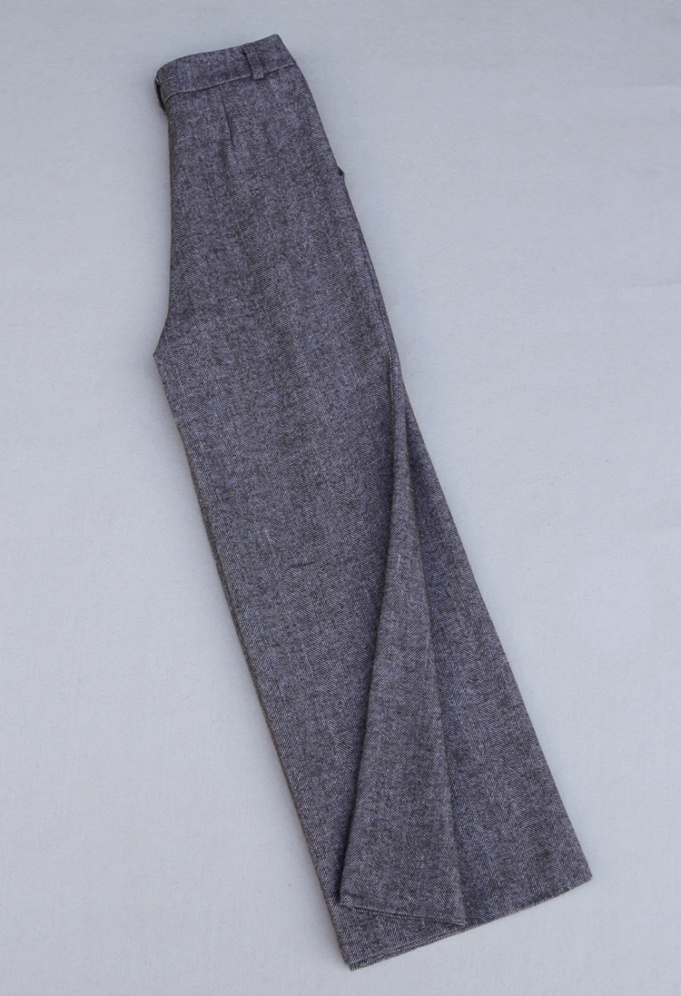 Chic Office Lady Wear Straight Wide Leg Faux Woolen Pants Korean Fashion Women Suit Trousers
Chic Office Lady Wear Straight Wide Leg Faux Woolen Pants Korean Fashion Women Suit Trousers