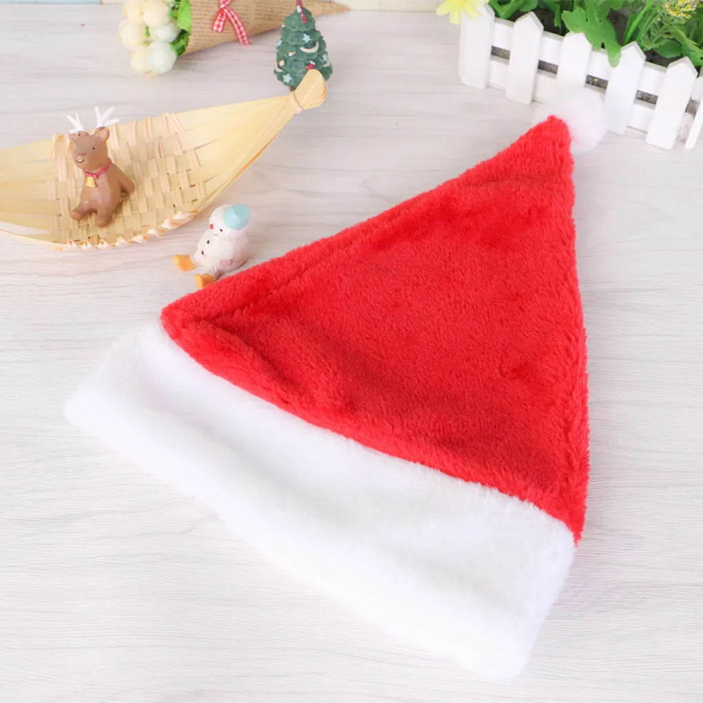 New Year Thick Plush Christmas Hat Kids Christmas Decorations For Home Santa Claus Gift Warm Winter Xmas Cap
New Year Thick Plush Christmas Hat Kids Christmas Decorations For Home Santa Claus Gift Warm Winter Xmas Cap