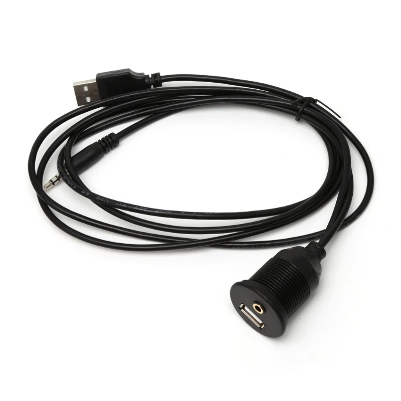 1 м Автомобильный кронштейн для приборной панели 3 5 мм USB 2 0 AUX кабель-удлинитель -