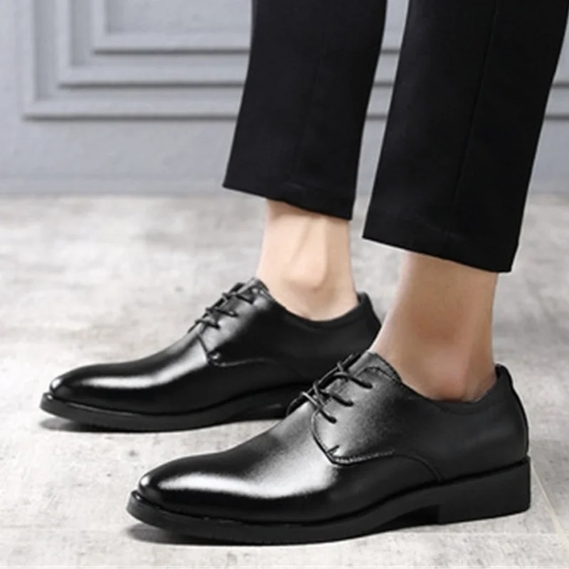 Men's Classic Business Dress Shoes Fashion Elegant Formal Shoes Wedding Oxford Men's Korean British Style Men's Shoes 2021
Men's Classic Business Dress Shoes Fashion Elegant Formal Shoes Wedding Oxford Men's Korean British Style Men's Shoes 2021