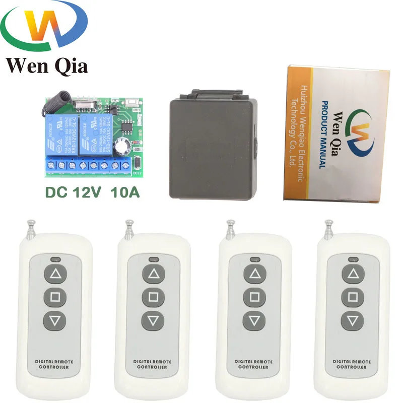 433MHz Wireless Universal Remote Control DC 12V 10Amp 2200W 2CH rf Relay Receiver and Transmitter for Motor \ Door controller
433MHz Wireless Universal Remote Control DC 12V 10Amp 2200W 2CH rf Relay Receiver and Transmitter for Motor \ Door controller
