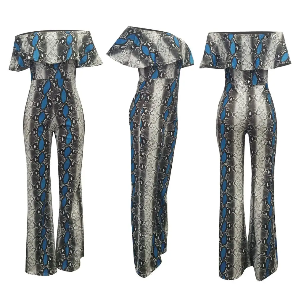 Women Off Shoulder Ruffles Serpentine Jumpsuits Sexy Slash Neck Sleeveless Pants Rompers Spring Summer 2020 Bodycon Club Outfit
Women Off Shoulder Ruffles Serpentine Jumpsuits Sexy Slash Neck Sleeveless Pants Rompers Spring Summer 2020 Bodycon Club Outfit