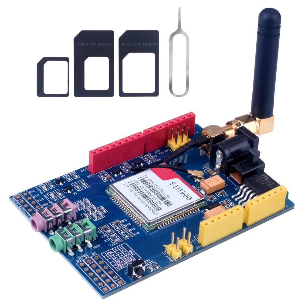 SIM900 4 частотный модуль макетная плата GSM GPRS SMS беспроводные данные через
