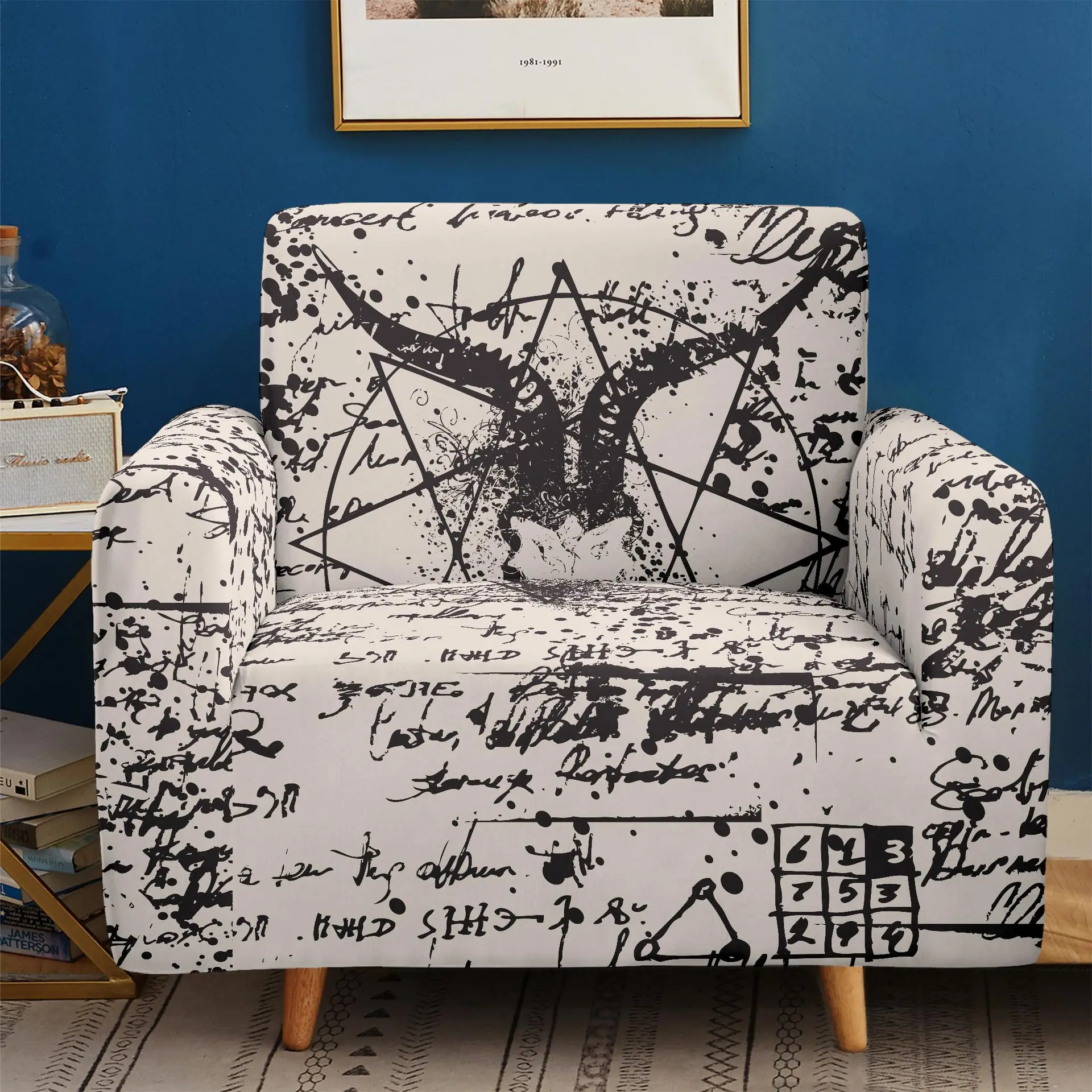 Stretch Chair Cover Living Room Ancient Text Sofa Cover Boho Couch Cover Decorative Sectional Sofa Slipcover 1/2/3/4 Seat Covers
Stretch Chair Cover Living Room Ancient Text Sofa Cover Boho Couch Cover Decorative Sectional Sofa Slipcover 1/2/3/4 Seat Covers