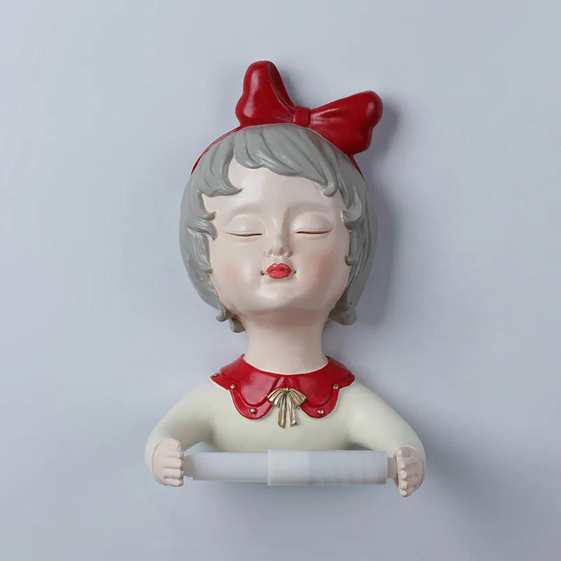 Cute girl tissue box creative wall decoration kitchen toilet roll paper tube toilet towel shelf
Cute girl tissue box creative wall decoration kitchen toilet roll paper tube toilet towel shelf