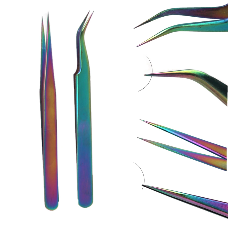 2PCS Stainless Steel Eyelash Extension Tweezers Straight Curve Individual Eyelash Tweezers Nippers Pointed Clip Nail Art Tools
2PCS Stainless Steel Eyelash Extension Tweezers Straight Curve Individual Eyelash Tweezers Nippers Pointed Clip Nail Art Tools