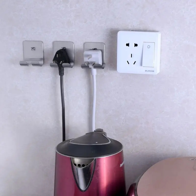 Stainless Stainless Steel Multifunctional Strong Self-adhesive Power Plug Line Double Hooks for Bathroom Kitchen Office Key Rack
Stainless Stainless Steel Multifunctional Strong Self-adhesive Power Plug Line Double Hooks for Bathroom Kitchen Office Key Rack