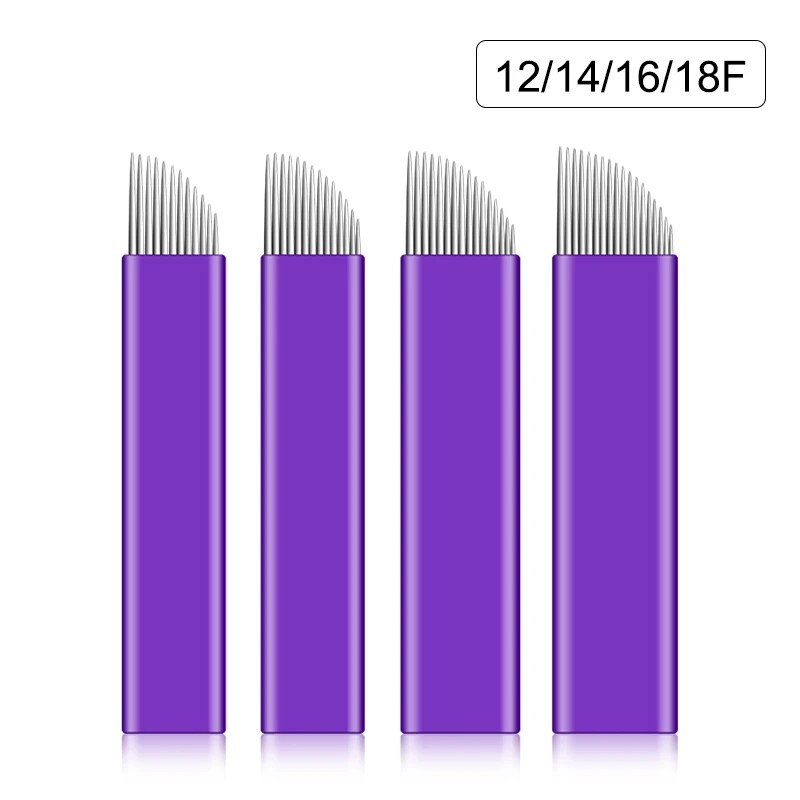 100pcs Microblading 12 14 16 18 F Needle Disposable Blade 0.2mm Pins Sharp Eyebrow Lamina Eyeliner Liner Tattoo Manual PMU Pen
100pcs Microblading 12 14 16 18 F Needle Disposable Blade 0.2mm Pins Sharp Eyebrow Lamina Eyeliner Liner Tattoo Manual PMU Pen