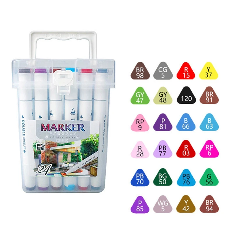 Painting Marker Student Children's Graffiti Brush Double-headed Color Pen For Artist Comic Marker Art Supplies School
Painting Marker Student Children's Graffiti Brush Double-headed Color Pen For Artist Comic Marker Art Supplies School