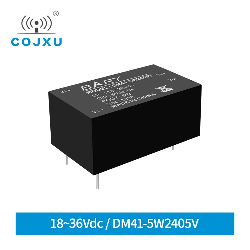 Power Supply DC-DC Isolated Buck ModuleDIP 5W 18-36Vdc Ultra Small Volume Power for Modules DM41-5W2405V
Power Supply DC-DC Isolated Buck ModuleDIP 5W 18-36Vdc Ultra Small Volume Power for Modules DM41-5W2405V