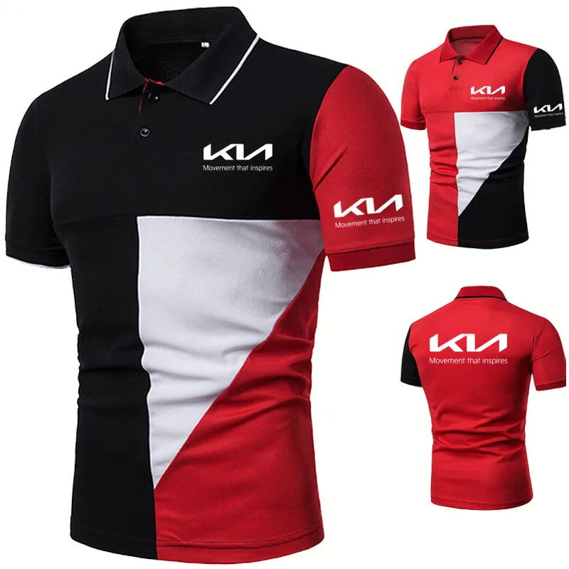 Casual Trend Men's polo shirt new KIA Car Logo Printing high quality cotton Splicing Raglan Men's tops short sleeve
Casual Trend Men's polo shirt new KIA Car Logo Printing high quality cotton Splicing Raglan Men's tops short sleeve