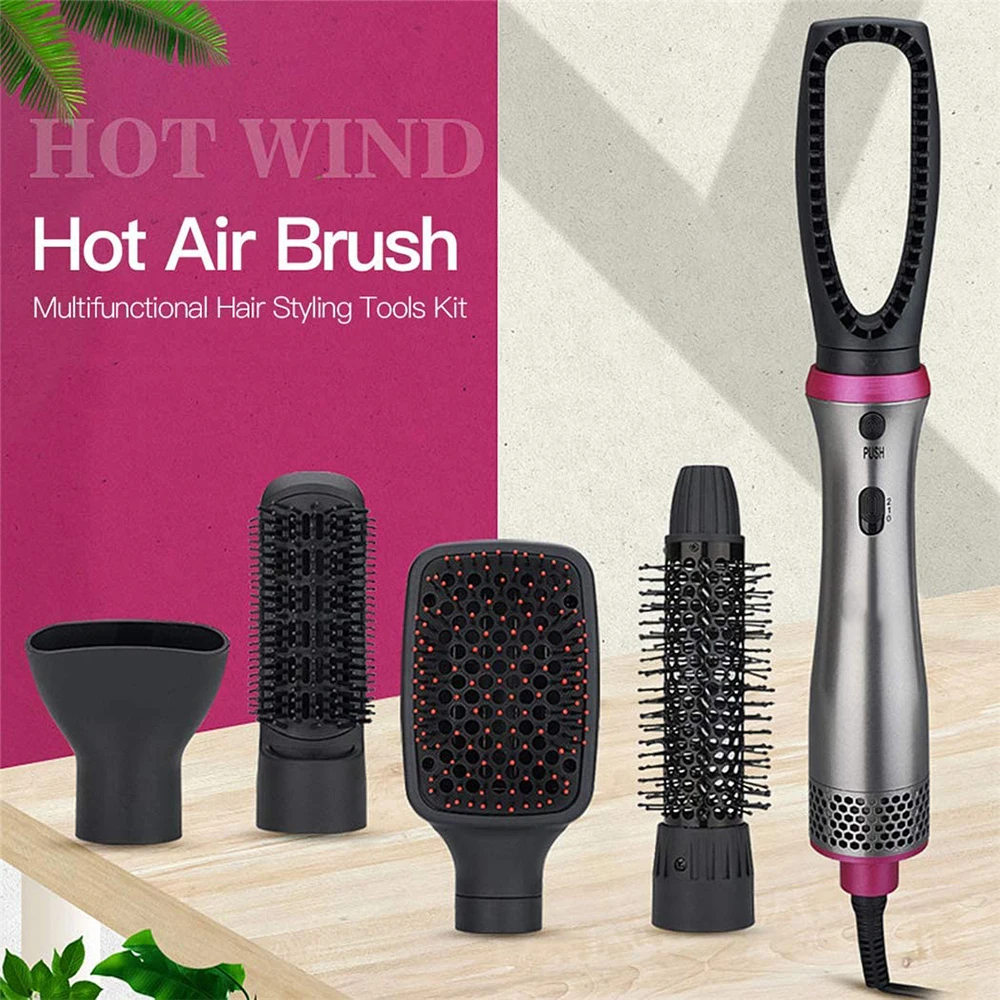 

One Step 5 In1 Hair Dryer Comb Multi Functional Hair Curling Straightener Curler Hair Styling Electric Air Iron Wand Brush