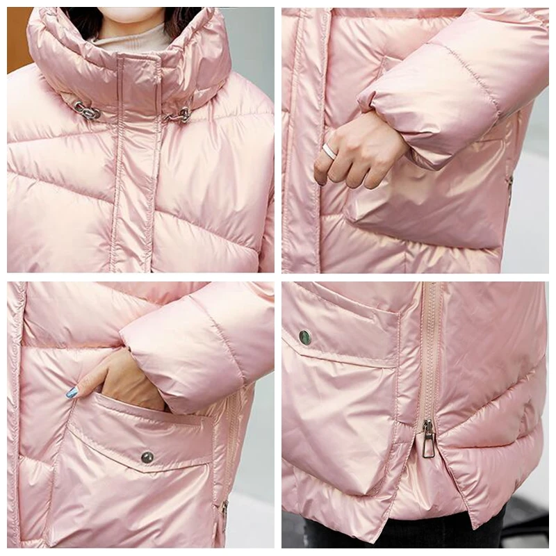 Women Cotton Padded Jacket Short 2021 Winter Korean Shiny Loose Warm Standing Collar Parker Coat Thickened Student Outwear
Women Cotton Padded Jacket Short 2021 Winter Korean Shiny Loose Warm Standing Collar Parker Coat Thickened Student Outwear