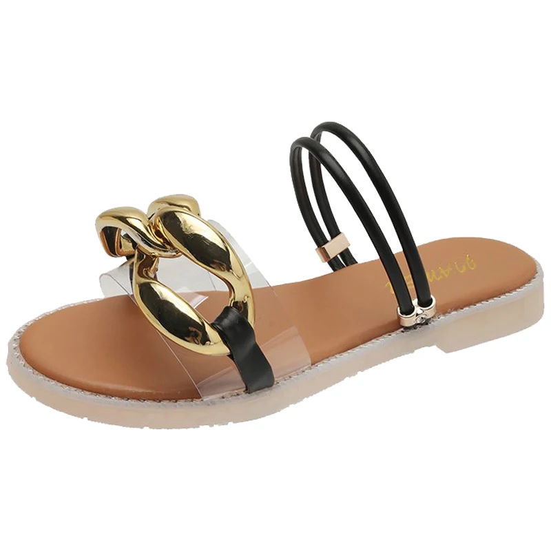 Female Shoes Ladies' Slippers Low Luxury Slides Rivet 2021 Soft Designer Flat Summer PU Hoof Heels TPR Metal Decoration Scandals
Female Shoes Ladies' Slippers Low Luxury Slides Rivet 2021 Soft Designer Flat Summer PU Hoof Heels TPR Metal Decoration Scandals