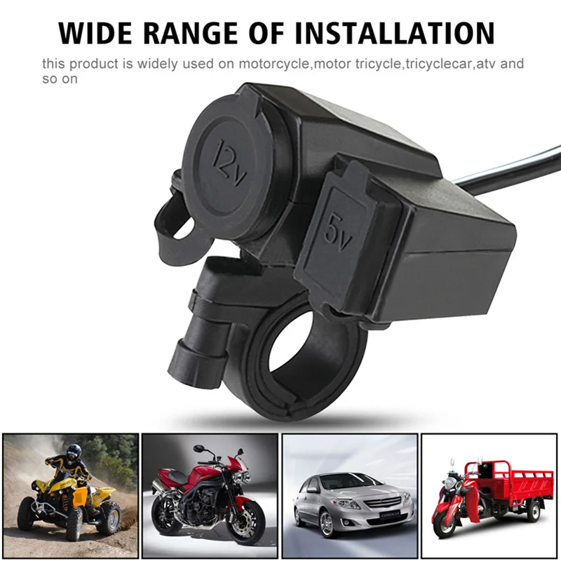Motorcycle Handle Cigarette Lighter USB Car Charger Integrated Power Socket 2.1A Universal Waterproof Car Mobile Phone Charger
Motorcycle Handle Cigarette Lighter USB Car Charger Integrated Power Socket 2.1A Universal Waterproof Car Mobile Phone Charger