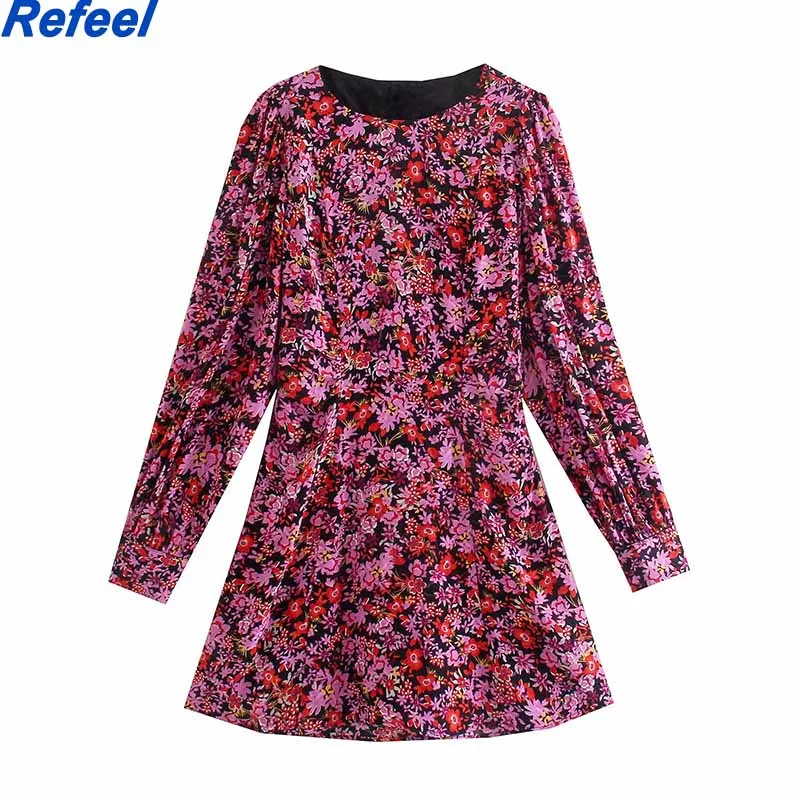 Retro Floral Print Purple Long sleeve women dress Vintage o neck women Dress Sexy Ruffles women Dresses Fashion vestido
Retro Floral Print Purple Long sleeve women dress Vintage o neck women Dress Sexy Ruffles women Dresses Fashion vestido