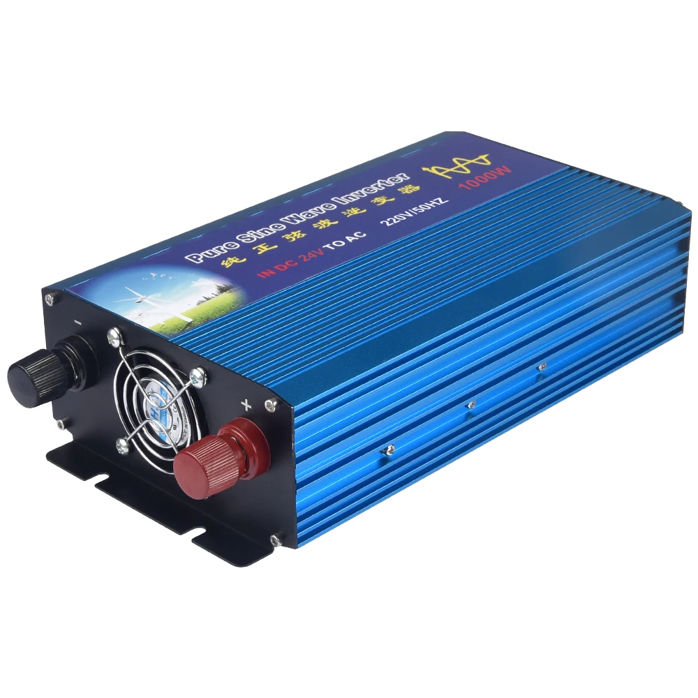 1000W Pure Sine Wave Inverter Input 12V/24V DC Output 110V/220V AC Car Inverter off Grid Solar Inverter 
1000W Pure Sine Wave Inverter Input 12V/24V DC Output 110V/220V AC Car Inverter off Grid Solar Inverter