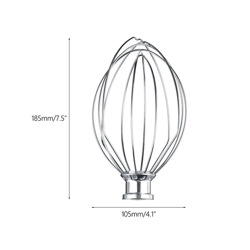 1Pcs Stainless Steel Wire Whip Blender Mixer Parts for Kitchenaid K5AWW KSM90 KSM150 Flour Cake Whisk Egg Cream Kitchen Tools
1Pcs Stainless Steel Wire Whip Blender Mixer Parts for Kitchenaid K5AWW KSM90 KSM150 Flour Cake Whisk Egg Cream Kitchen Tools