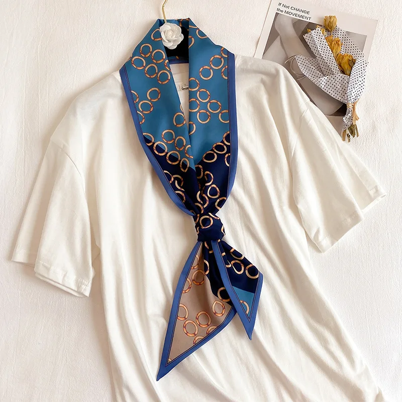 New Korean version of the decorative thin and long strip of silk scarves female decorative scarf hair band straps with ribbons
New Korean version of the decorative thin and long strip of silk scarves female decorative scarf hair band straps with ribbons