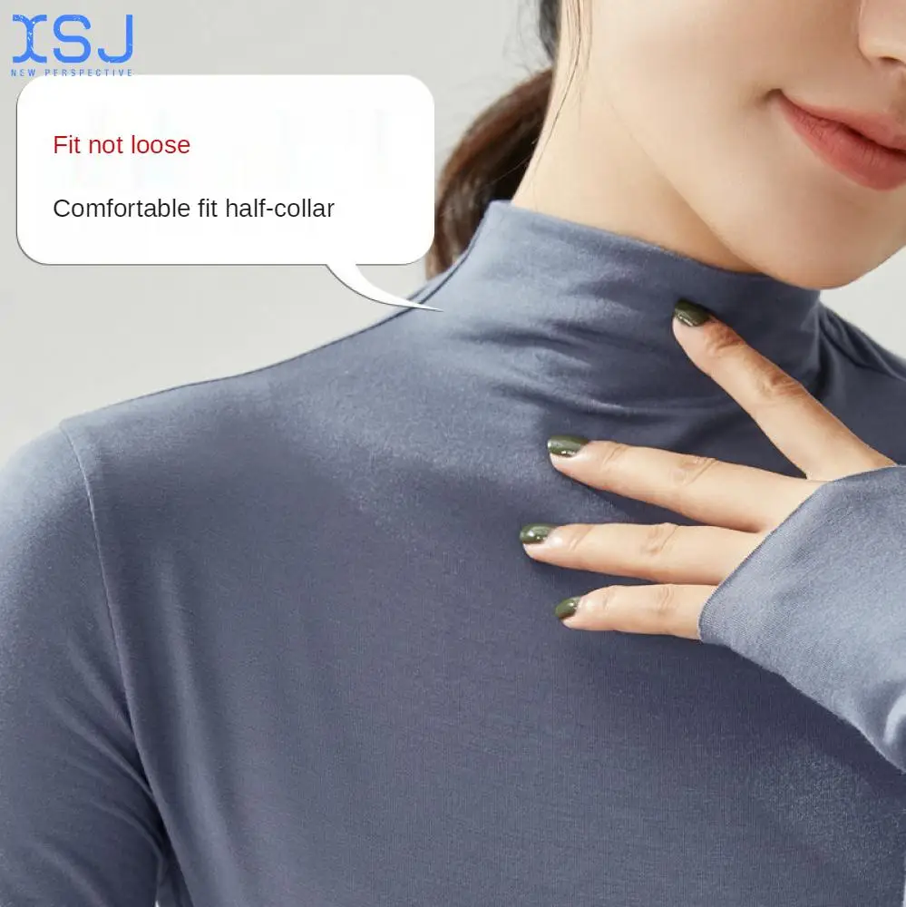 Autumn and Winter New Women's Half High Neck Bottomed Shirt Color Knitting Slim Fit Versatile High Collar Pile Collar Women
Autumn and Winter New Women's Half High Neck Bottomed Shirt Color Knitting Slim Fit Versatile High Collar Pile Collar Women