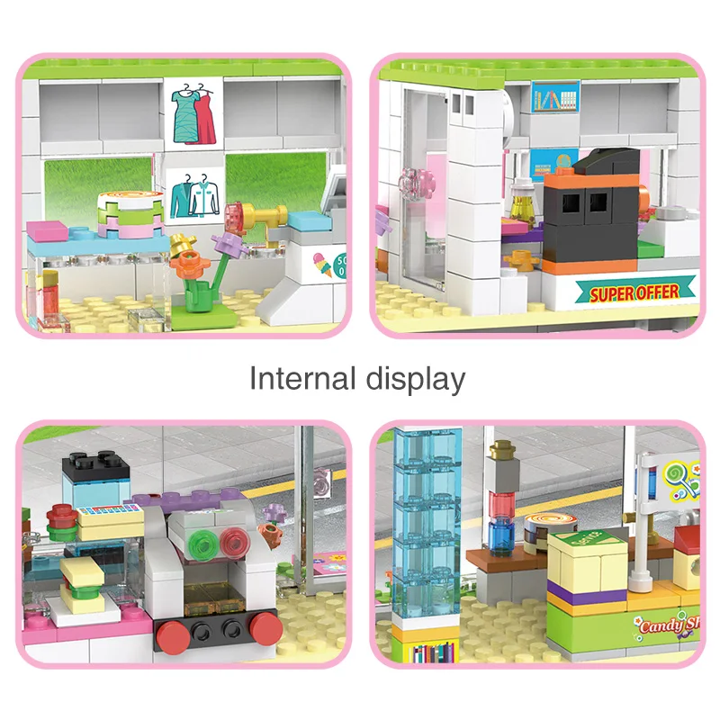 Building Block Friends Girl City Center shopping store bricks Toys for Kid Lepines Creative Girl Toys Montessori Education
Building Block Friends Girl City Center shopping store bricks Toys for Kid Lepines Creative Girl Toys Montessori Education