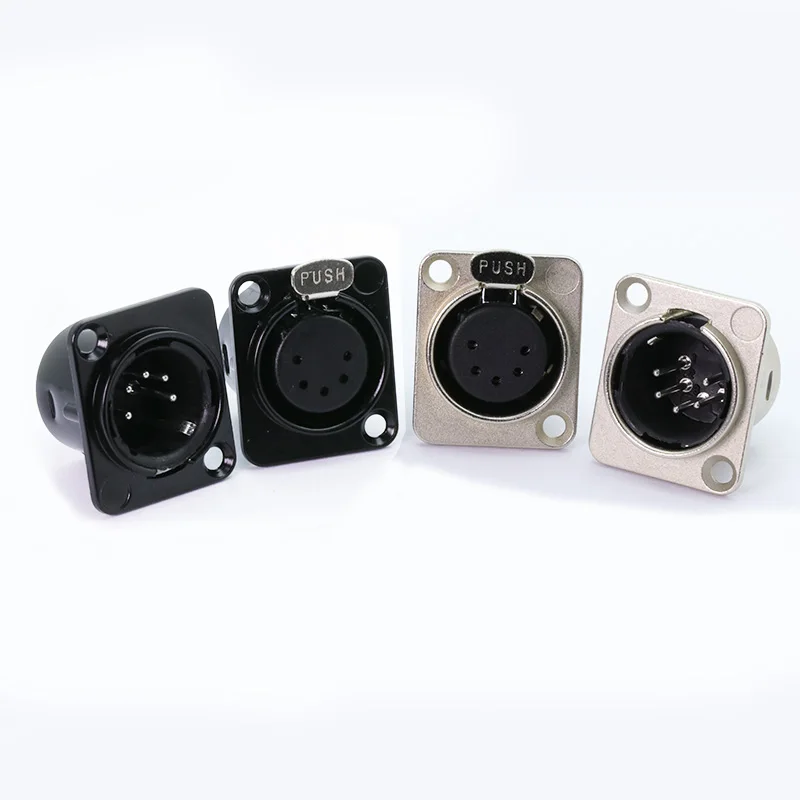 100pcs/lot 5Pin XLR Male / Female Panel Mount XLR Plug Jack Socket Microphone MIC Cable Terminal XLR Chassis Wire Connector
100pcs/lot 5Pin XLR Male / Female Panel Mount XLR Plug Jack Socket Microphone MIC Cable Terminal XLR Chassis Wire Connector