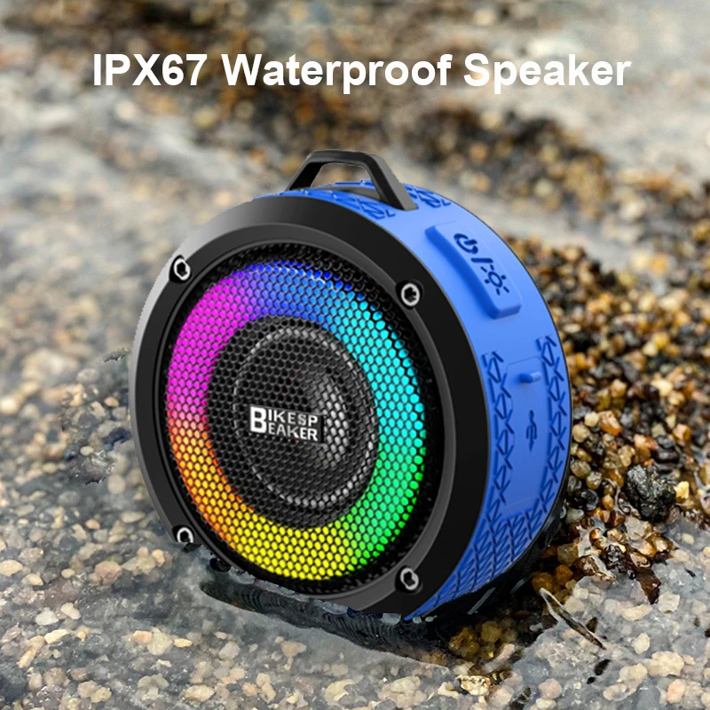 Waterproof Bluetooth Speaker RGB Colorful Sound Subwoofer Outdoor Sports Speaker High-power Bicycle Speaker Rechargeable Battery
Waterproof Bluetooth Speaker RGB Colorful Sound Subwoofer Outdoor Sports Speaker High-power Bicycle Speaker Rechargeable Battery