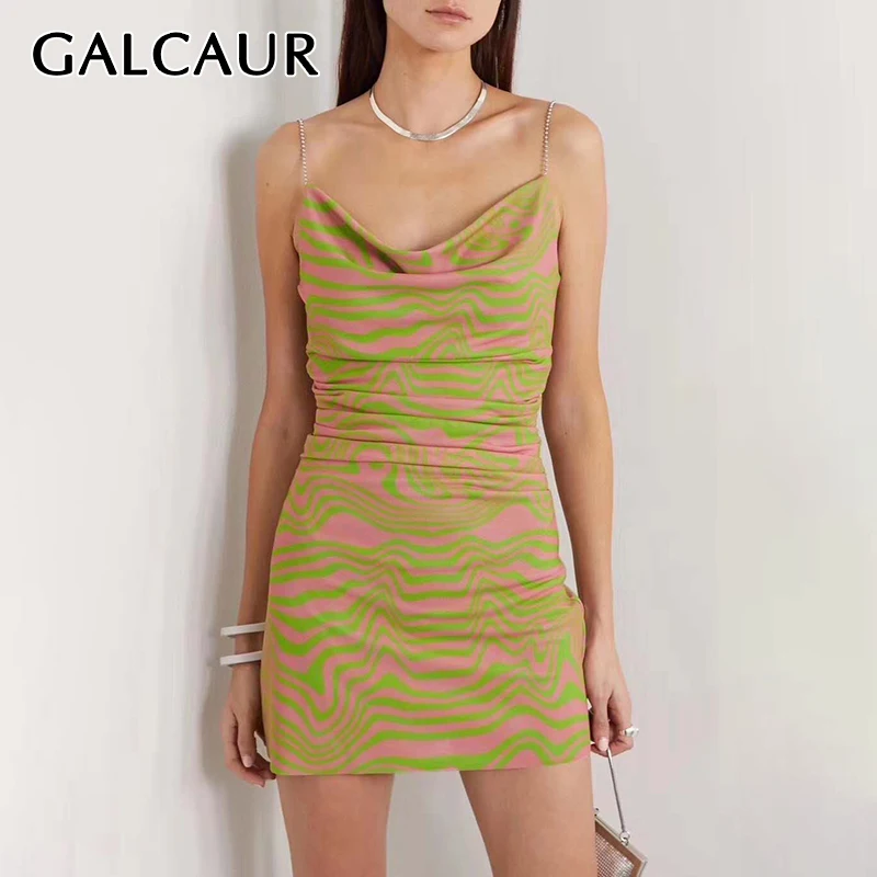 GALCAUR Print Hit Color Dress For Women Square Collar Puff Sleeve High Waist Tunic Ruched Mini Dresses Female 2020 Summer New
GALCAUR Print Hit Color Dress For Women Square Collar Puff Sleeve High Waist Tunic Ruched Mini Dresses Female 2020 Summer New
