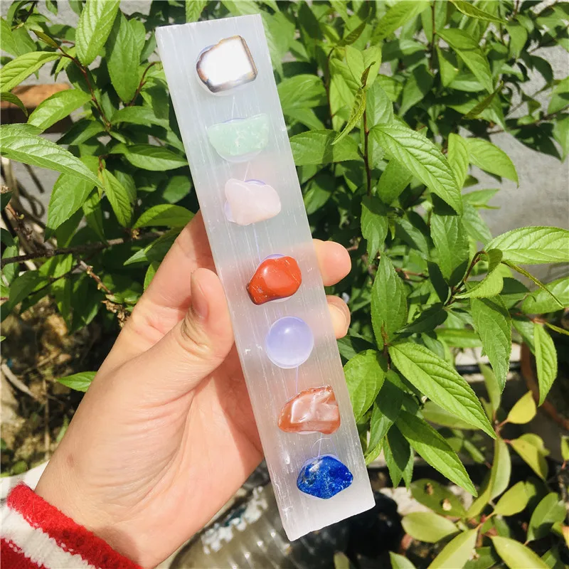 seven Chakra Healing Crystals Stones Beads Wire Wrapped Raw Selenite Stick Wand for Yoga Meditation Spiritual Reiki Balancing
seven Chakra Healing Crystals Stones Beads Wire Wrapped Raw Selenite Stick Wand for Yoga Meditation Spiritual Reiki Balancing