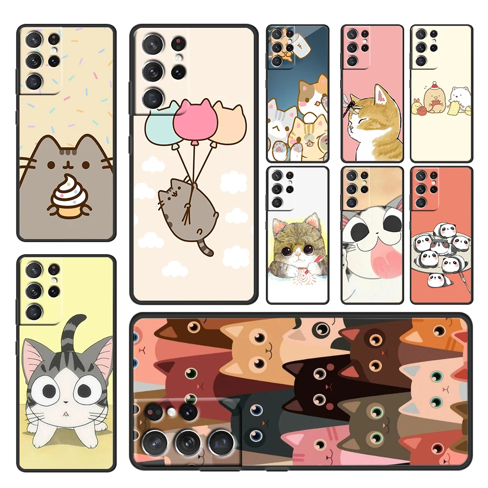 Hot Cute Cartoon Cat Meow For Samsung Galaxy S22 S21 S20 FE Ultra Plus S10 S9 S8 S7 S6 Edge 5G Black Soft Phone Case Cover
Hot Cute Cartoon Cat Meow For Samsung Galaxy S22 S21 S20 FE Ultra Plus S10 S9 S8 S7 S6 Edge 5G Black Soft Phone Case Cover