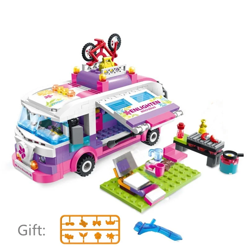 ENLIGHTEN City Girls Princess Outing Bus Car Building Blocks Sets Bricks Model Classic Toys Kits Kids Compatible Friends House
ENLIGHTEN City Girls Princess Outing Bus Car Building Blocks Sets Bricks Model Classic Toys Kits Kids Compatible Friends House