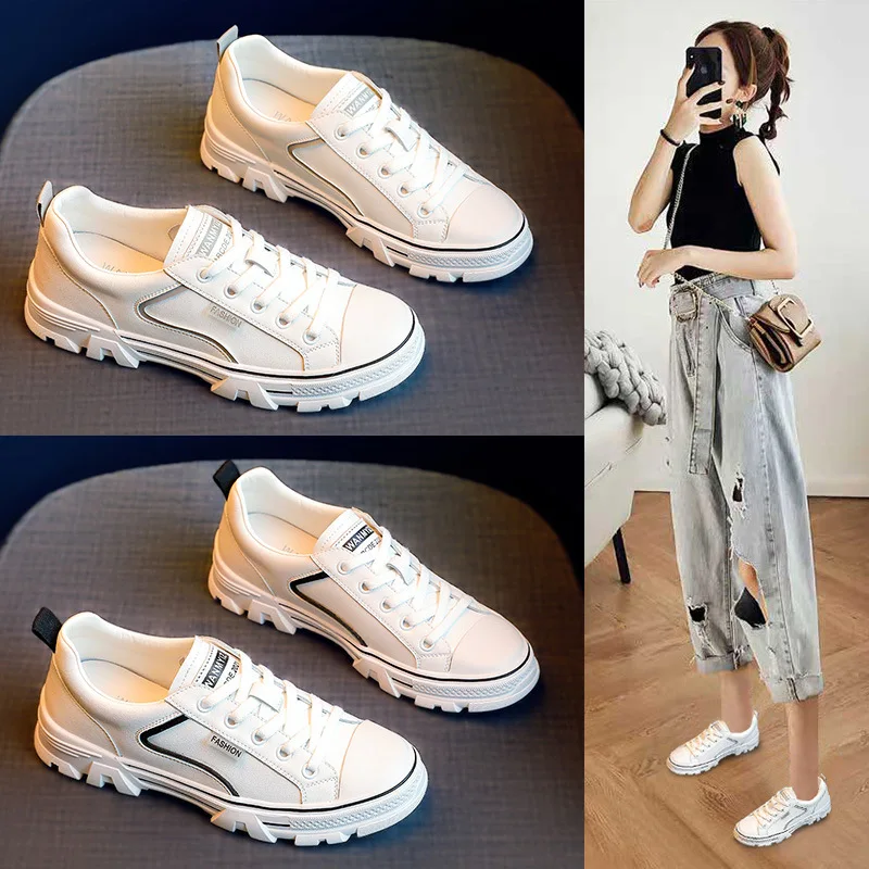 2021 New Spring Women Genuine Leather Casual Shoes Fashion Comfortable White Flat Shoes Girl Student Leisure Sneaker 2 Colors
2021 New Spring Women Genuine Leather Casual Shoes Fashion Comfortable White Flat Shoes Girl Student Leisure Sneaker 2 Colors