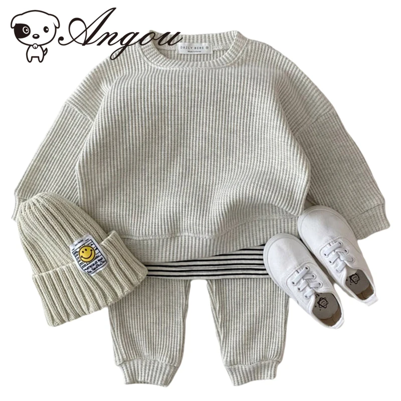 Angou Knitting Set Baby Boy Girl Suit Long Sleeves Shirt+Pant 2pcs Solid Color Spring Autumn Comfortable Toddler Baby Clothes
Angou Knitting Set Baby Boy Girl Suit Long Sleeves Shirt+Pant 2pcs Solid Color Spring Autumn Comfortable Toddler Baby Clothes