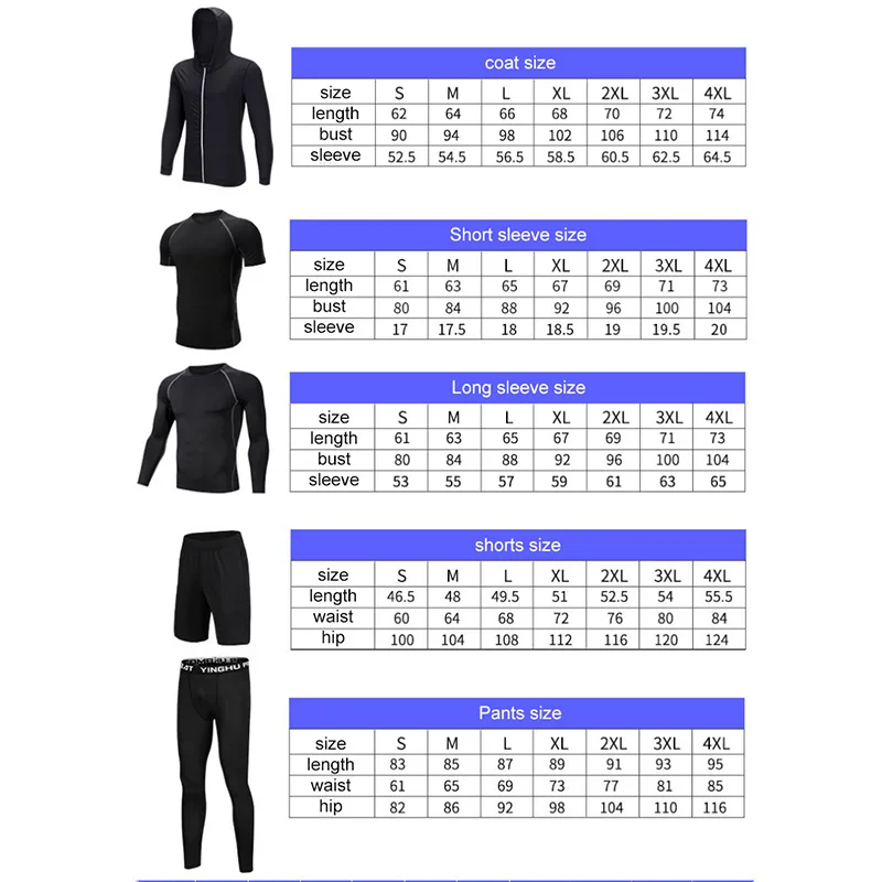 3/5-Piece Sets Compression Suits Men's Winter Jogging Thermal Underwear Training Gym Fitness Tracksuits Running Sportswear 2021
3/5-Piece Sets Compression Suits Men's Winter Jogging Thermal Underwear Training Gym Fitness Tracksuits Running Sportswear 2021