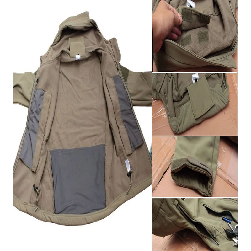 Army Shark Skin Soft Shell Clothes Tactical Windproof Waterproof Jackets Men Flight Pilot Hood Coat Military Field bomber S-4XL
Army Shark Skin Soft Shell Clothes Tactical Windproof Waterproof Jackets Men Flight Pilot Hood Coat Military Field bomber S-4XL