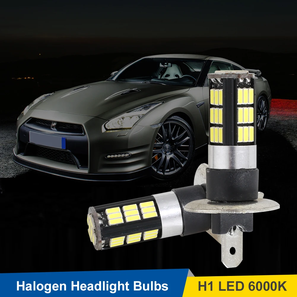2Pcs H1 Halogen Headlight Bulb 50W 7800LM 6000K Super Bright Driving Fog Lights Waterproof Car Headlight Bulbs Car Accessories
2Pcs H1 Halogen Headlight Bulb 50W 7800LM 6000K Super Bright Driving Fog Lights Waterproof Car Headlight Bulbs Car Accessories