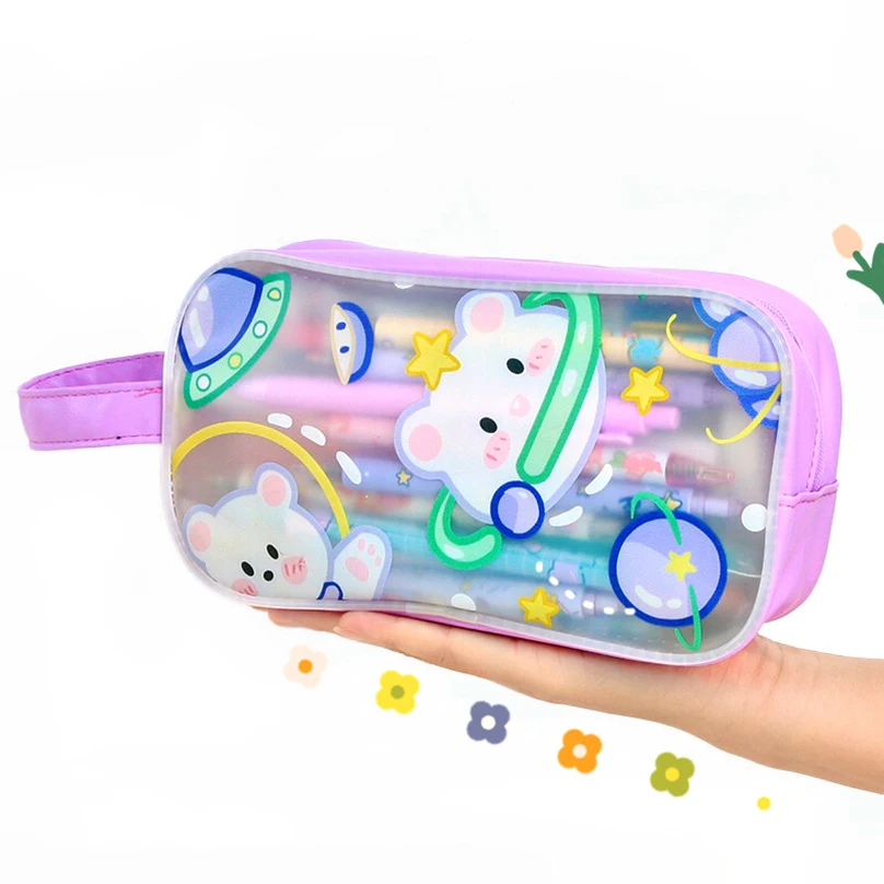 Transparent Pencil Case Kawaii Stationery Pencil Pouch Trousse Scolaire Astuccio Estojo Escolar Piornik Pencil Cases For Girls
Transparent Pencil Case Kawaii Stationery Pencil Pouch Trousse Scolaire Astuccio Estojo Escolar Piornik Pencil Cases For Girls