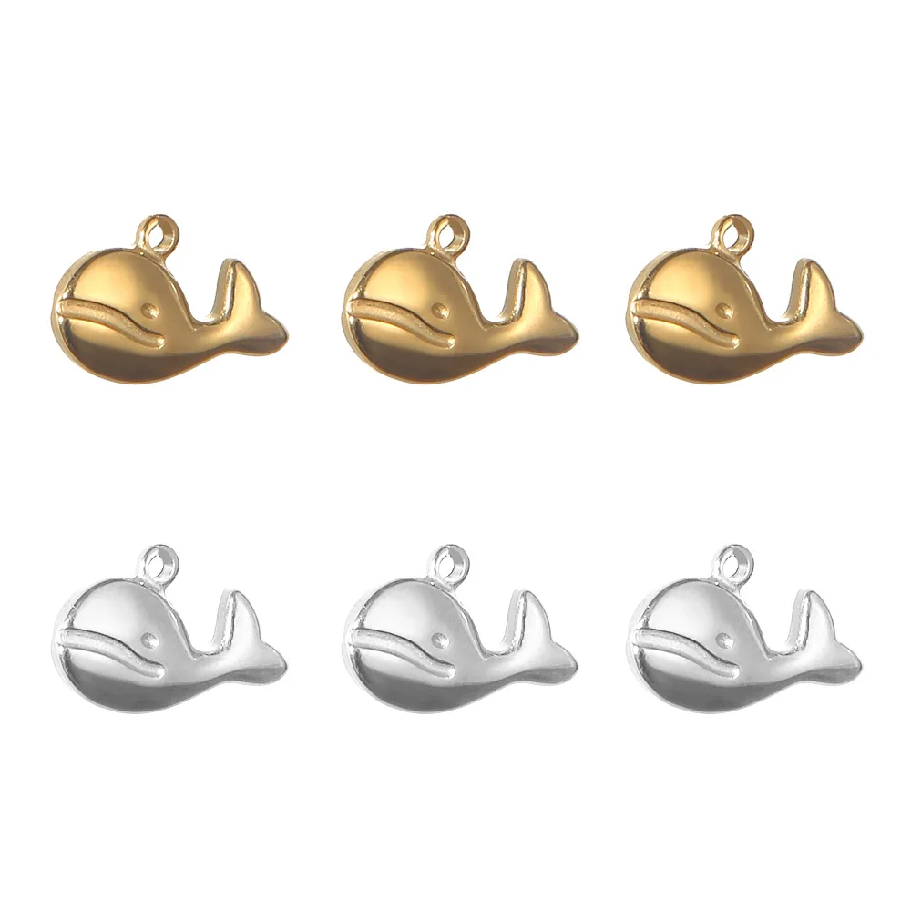 100% Satinless Steel Whale Charm For Jewelry Making Gold/Silver Color Metal Whale Charm Wholesale 20pcs 
100% Satinless Steel Whale Charm For Jewelry Making Gold/Silver Color Metal Whale Charm Wholesale 20pcs