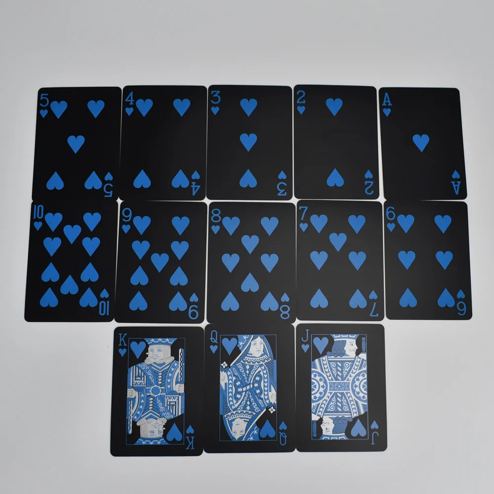 Hot Black Color Playing Cards High grade Waterproof PVC Material Game Poker 
Hot Black Color Playing Cards High grade Waterproof PVC Material Game Poker