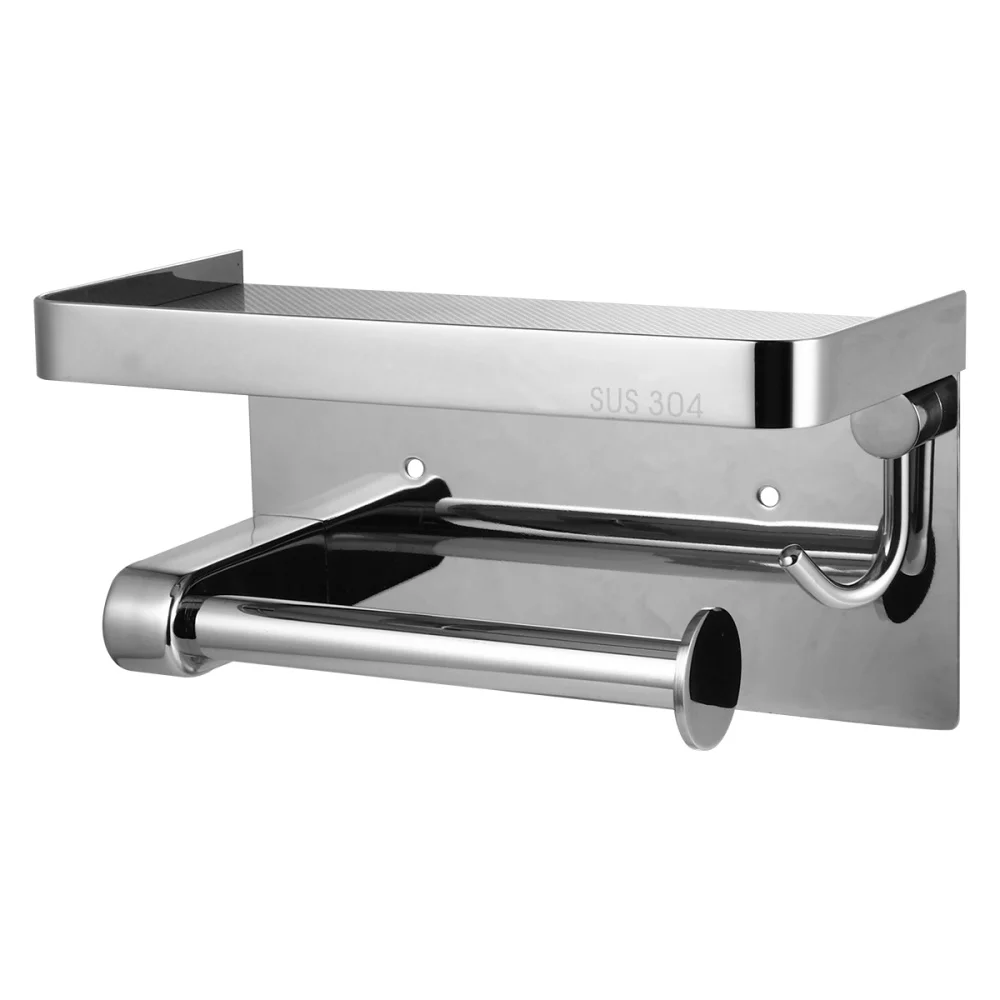 Stainless Steel Tissue Holder Wall Mounted Storage Rack Punch-free Towel Holder 
Stainless Steel Tissue Holder Wall Mounted Storage Rack Punch-free Towel Holder