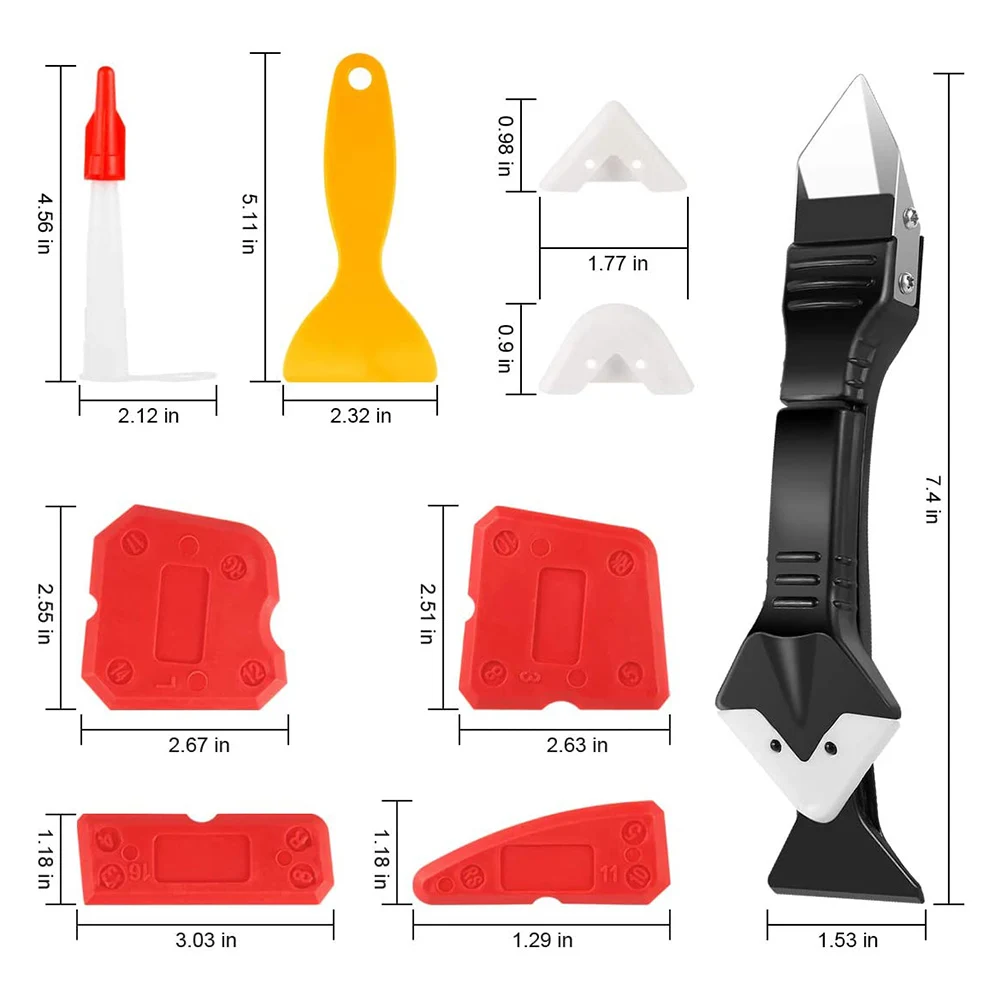 13Pcs/Set Kitchen Bathroom Grout Scraper Caulk Remover Sealant Finishing Tool 
13Pcs/Set Kitchen Bathroom Grout Scraper Caulk Remover Sealant Finishing Tool