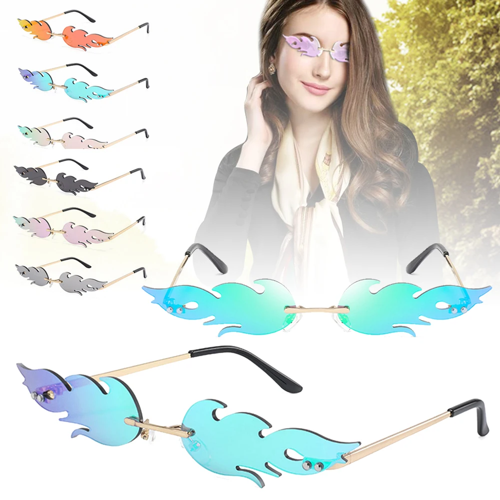 Rimless Wave Sunglasses Fire Flame Sunglasses Streetwear Car Driving Glasses Trending Narrow Fashion UV 400 Eyewear Dropshipping
Rimless Wave Sunglasses Fire Flame Sunglasses Streetwear Car Driving Glasses Trending Narrow Fashion UV 400 Eyewear Dropshipping