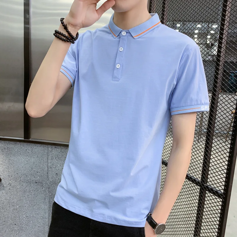 Летние Новые мужские футболки с отворотами и короткими рукавами
Летние Новые мужские футболки с отворотами и короткими рукавами